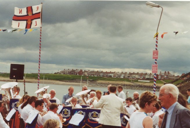 Ashington Colliery Band play for us.