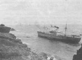 Stellatus with lifeboat along side The Coastguard